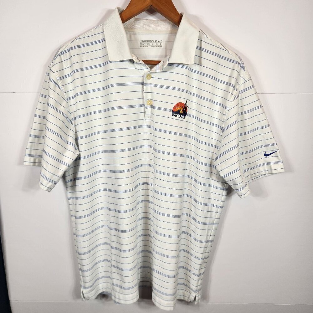 Nike Golf Fit Dry Bay Creek Polo Collar Shirt. Size large